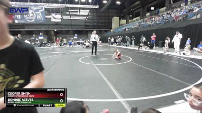 52 lbs Quarterfinal - Dominic Aceves, Derby Wrestling Club vs Cooper Smith, Augusta Wrestling Club