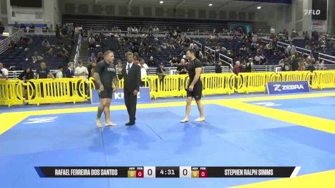 Stephen Ralph Simms vs Rafael Ferreira Dos Santos 2025 Pan IBJJF Jiu-Jitsu No-Gi Championship