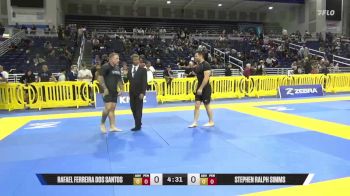 Stephen Ralph Simms vs Rafael Ferreira Dos Santos 2025 Pan IBJJF Jiu-Jitsu No-Gi Championship