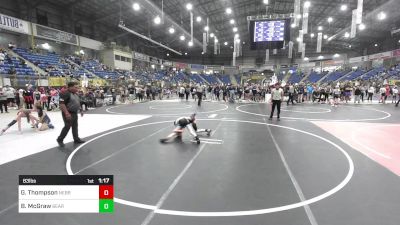 83 lbs Quarterfinal - Gunner Thompson, Nebraska Elite vs Bradley McGraw, Bear Cave WC