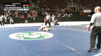 Girls 135 lbs 3rd Place Match - Janessa Perez, Hobbs vs Lilly Shoemate-Means, Moriarty