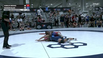 59 kg Cons. Sub-quarters - Kamilah Brooks, Lindsey Wilson University vs Madison Black, Project 8 Wrestling