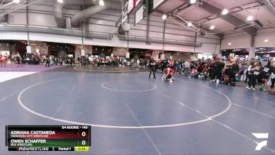 140 lbs Round 1 - Owen Schaffer, Rise Wrestling vs Adriana Castaneda, Takedown-City Wrestling