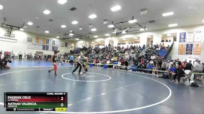 106 lbs Cons. Round 4 - Nathan Valencia, Cerritos vs Phoenix Cruz, La Mirada