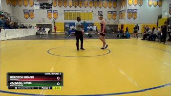 220 lbs Cons. Round 2 - Zahquel Davis, Winter Haven vs Houston Brand, Riverdale