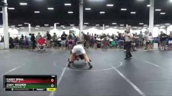 145 lbs Round 5 (8 Team) - Casey Spina, Yale Street vs Cody Wagner, PA Alliance Blue