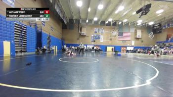 105lbs Champ. Round 4 - Latham West, Bonney Lake (Girls) vs Audrey Lensegrav, La Center (Girls)