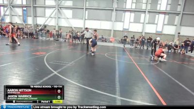 110-114 lbs Round 1 - Aaron Hittson, Washington vs Jaxon Warrick, Punisher Wrestling Company