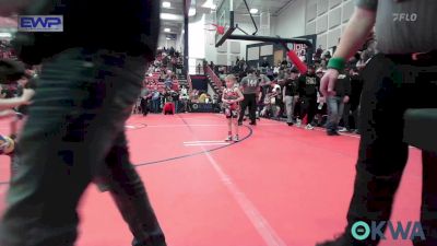 46 lbs Semifinal - Jackson Cauldwell, Skiatook Youth Wrestling vs Stetson Manuel, Newkirk Takedown Club