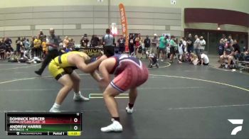 220 lbs Quarterfinals (8 Team) - Dominick Mercer, Indiana Outlaws Black vs Andrew Harris, Mi Pitbulls