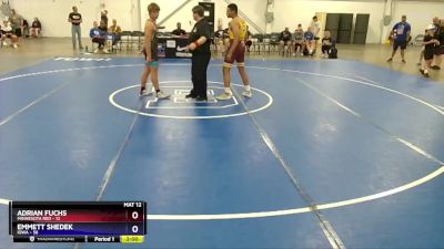 187 lbs Quarterfinals (8 Team) - Adrian Fuchs, Minnesota Red vs Emmett Shedek, Iowa