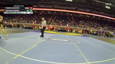D3-113 lbs Cons. Round 3 - William Lawson, Yale vs Roman Goulette, Ogemaw Heights