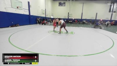 285 lbs Cons. Round 2 - Spencer Watson, Wabash vs Gabriel Thomas, University Of Chicago