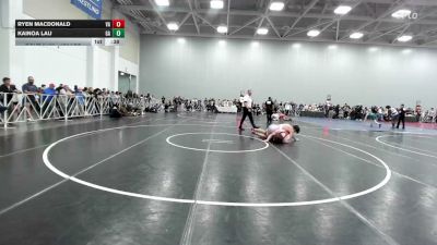 170 lbs Consi Of 32 #1 - Ryen Macdonald, VA vs Kainoa Lau, GA