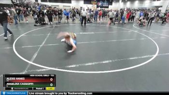 112 lbs Quarterfinal - Angelina Cassioppi, IL vs Alexis Hanks, TX