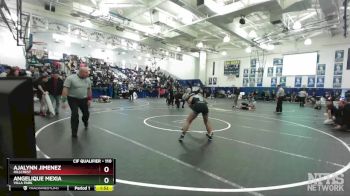 110 lbs Semifinal - Ajalynn Jimenez, Hillcrest vs Angelique Mexia, Villa Park