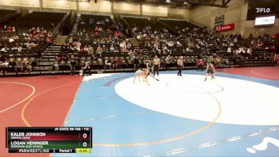 116 lbs Champ. Round 1 - Logan Heninger, Herriman High School vs Kaleb Johnson, Woods Cross