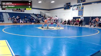 285 lbs Round 1 (6 Team) - Rylee Creasey, Snow vs Ray Griffin, North Idaho College