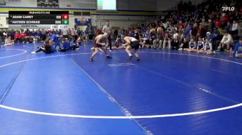 126 lbs Semifinal - Hayden Schwab, Don Bosco vs Adam Carey, Independence
