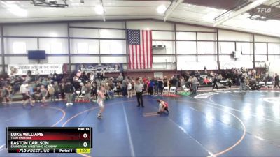 90 lbs Quarterfinal - Easton Carlson, Sanderson Wrestling Academy vs Luke Williams, Team Prestige