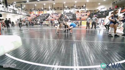 105 lbs Rr Rnd 4 - HAYLEE COOK, HURRICANE WRESTLING ACADEMY vs Oria Parker, Tulsa Blue T Panthers
