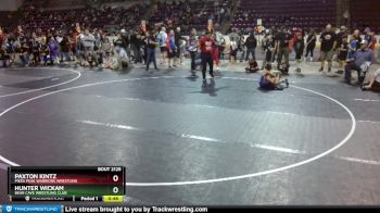 78 lbs Cons. Round 2 - Paxton Kintz, Pikes Peak Warriors Wrestling vs Hunter Wickam, Bear Cave Wrestling Club