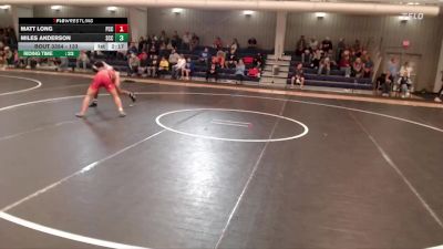 133 lbs Champ. Round 3 - Miles Anderson, Southeast Community College vs Matt Long, Pratt Community College