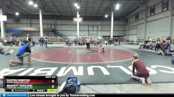 50-55 lbs Round 2 - Daxten Wibstad, Patriot Wrestling Club vs Bennett Gholson, Timberline Youth Wrestling