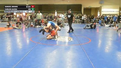 141 lbs Rr Rnd 8 - Samuel Brown, Nebraska Elite - MSE vs Carlos Alicea, CTWHALE Humpback - MSE