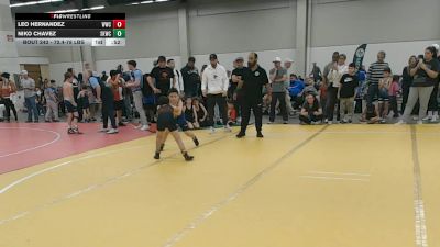 72.4-78 lbs Champ. Round 3 - Niko Chavez, Spring Klein Wrestling Club vs Leo Hernandez, Wildcat Wrestling Club