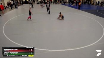 93B Quarterfinal - Wyatt Peterson, Roseau vs Brenden Masso, WEM/JWP