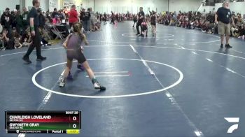 60 lbs Champ. Round 2 - Gwyneth Gray, Onsted WC vs Charleigh Loveland, Delton WC