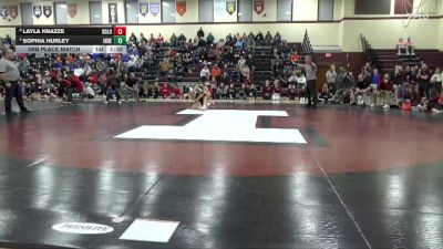 115 lbs 3rd Place Match - Sophia Hurley, Independence vs Layla Knazze, Solon