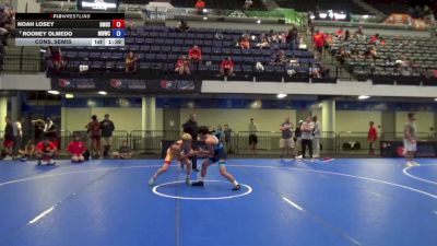 110 lbs Cons. Semis - Noah Losey, Bishop McCort High School Wrestling vs Rooney Olmedo, Michigan West Wrestling Club