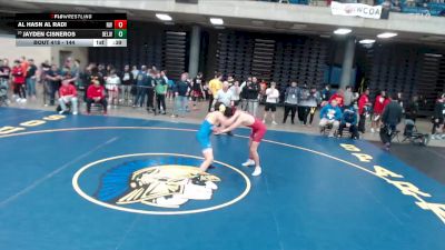 144 lbs Cons. Round 1 - Jayden Cisneros, Unattached vs Al Hasn Al Radi, Niles West
