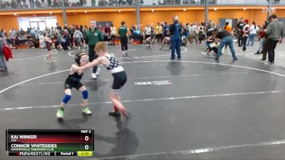 60 lbs Semifinal - Connor Whitesides, Summerville Takedown Club vs Kai Winker, C2X