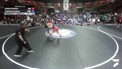 165 lbs Dennis Warden, SAWA - Sacramento Area Wrestling Association vs Pratham Sharma, MDWA - Mount Diablo Wrestling Association