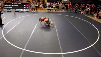 132 lbs Cons. Round 5 - Ashton Charmoli, MN vs Alex Gau, MN