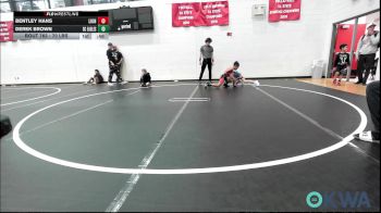 70 lbs Consi Of 4 - Bentley Hans, Lions Wrestling Academy vs Derek Brown, Del City Little League Wrestling