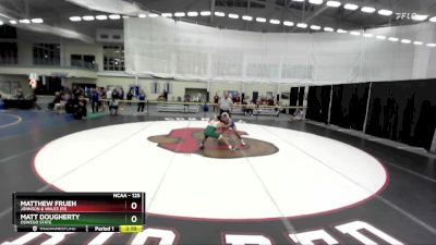 125 lbs Cons. Round 3 - Matt Dougherty, Oswego State vs Matthew Frueh, Johnson & Wales (RI)