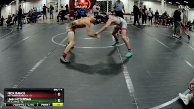 105 lbs Round 2 (4 Team) - Nick Banos, Mat Warriors Black vs Liam McGuigan, PA Alliance