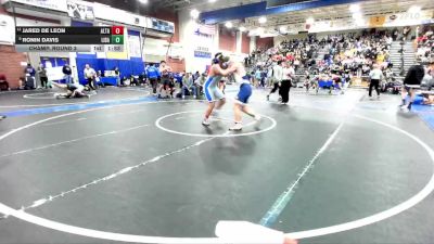 190 lbs Champ. Round 3 - Jared De Leon, Alta Loma vs Ronin Davis, Liberty (Bakersfield)