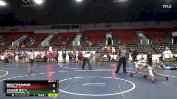 65 lbs Round 4 (6 Team) - Zander Smith, Basement Brawlers vs Braxton Earles, Mi Pitbulls