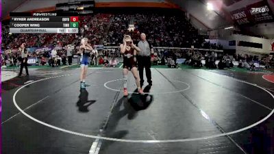 6A 113 lbs Quarterfinal - Cooper Wing, Timberline vs Ryker Andreason, Owyhee