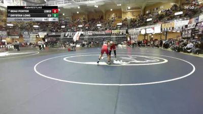 165 lbs Cons. Round 1 - Drystan Long, Osage City Hs vs Beau Porter, Leoti-Wichita County Hs