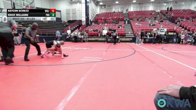 64 lbs Rr Rnd 5 - Kaycen Schiltz, Wolfpak Wrestling vs Knox Williams, Perry Wrestling Academy