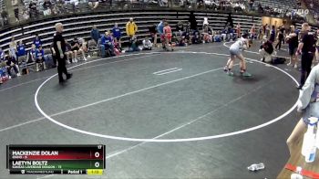 82 lbs Quarterfinals (8 Team) - Mackenzie Dolan, Idaho vs Laetyn Boltz, Kansas Lavendar Dragon
