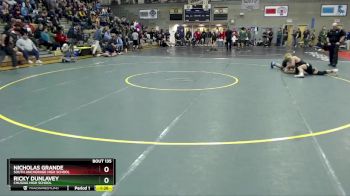 152 lbs Semifinal - RICKY DUNLAVEY, Chugiak High School vs Nicholas Grande, South Anchorage High School