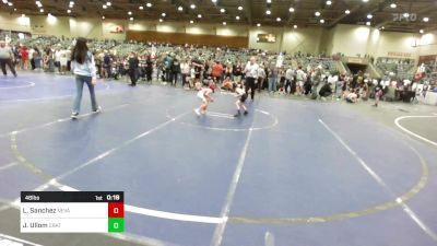 46 lbs Consolation - Lorenzo Sanchez, Nevada Elite vs Jaxon Ullom, Crater Mat Club