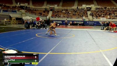 D3-120 lbs Cons. Round 1 - Lyle Little, Tempe vs Alexander Canisales, Agua Fria